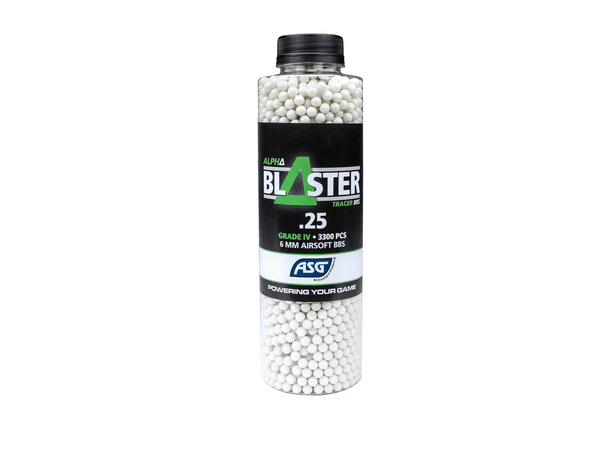 ASG Airsoft Alpha Blaster Green Tracer BB,s 0.25g 3300 Bottle