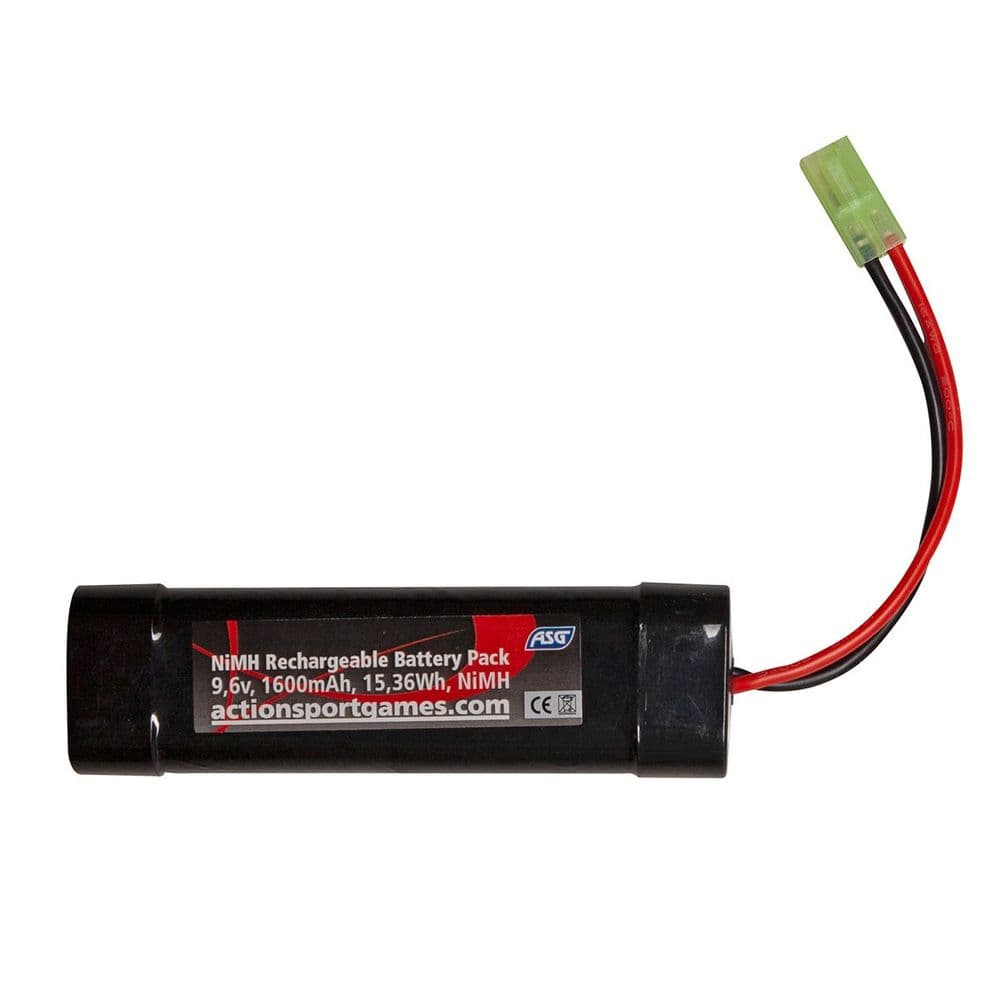 ASG Airsoft Block Battery 9.6v 1600 Mah NiMh Tamiya Connector 19363