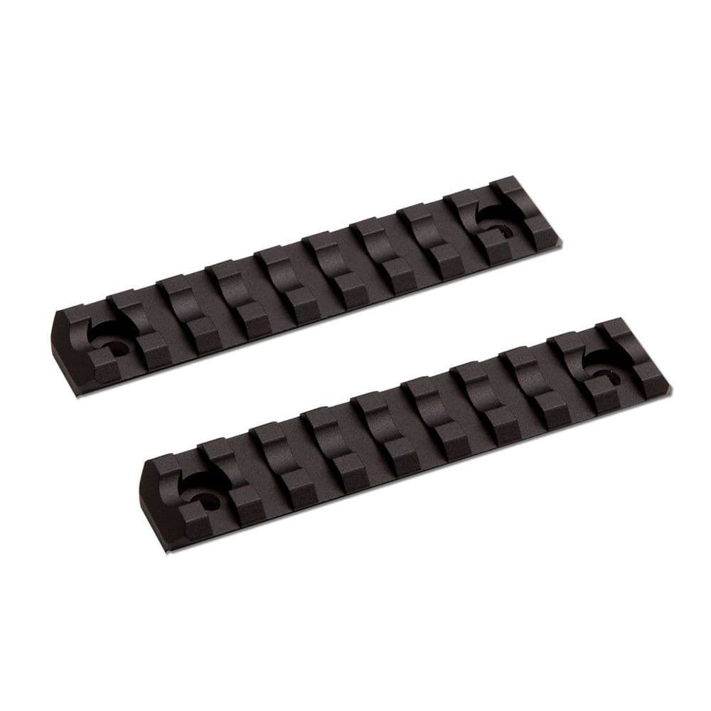 ASG Airsoft M-Lok Key Rail Set Short 9 Slot 2pcs Set Black 100mm 19530 bb's