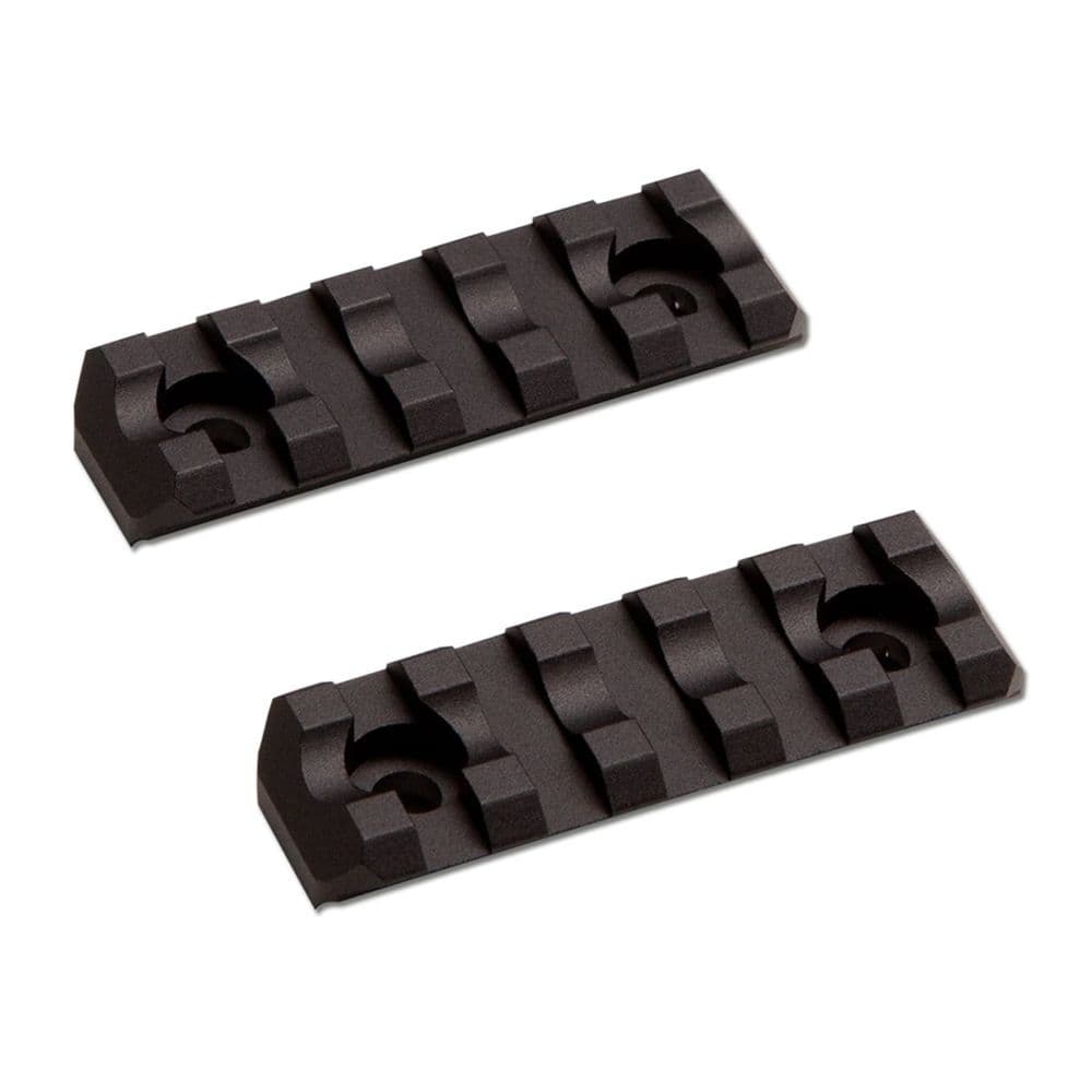 ASG Airsoft M-Lok Rail Set Short 5 Slot 2pcs Set Black 60mm 19528