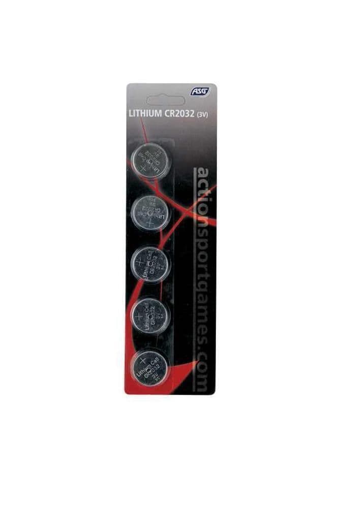 ASG Airsoft Scope Battery 3V Button Lithium Batteries Pack of 5 CR2032