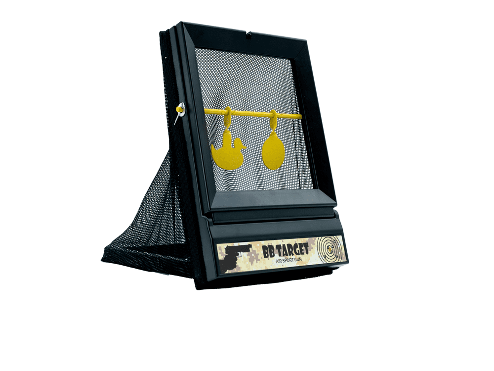 ASG Airsoft Shooting Target & BB Trap 17x17cm With 2 Metal Spinner