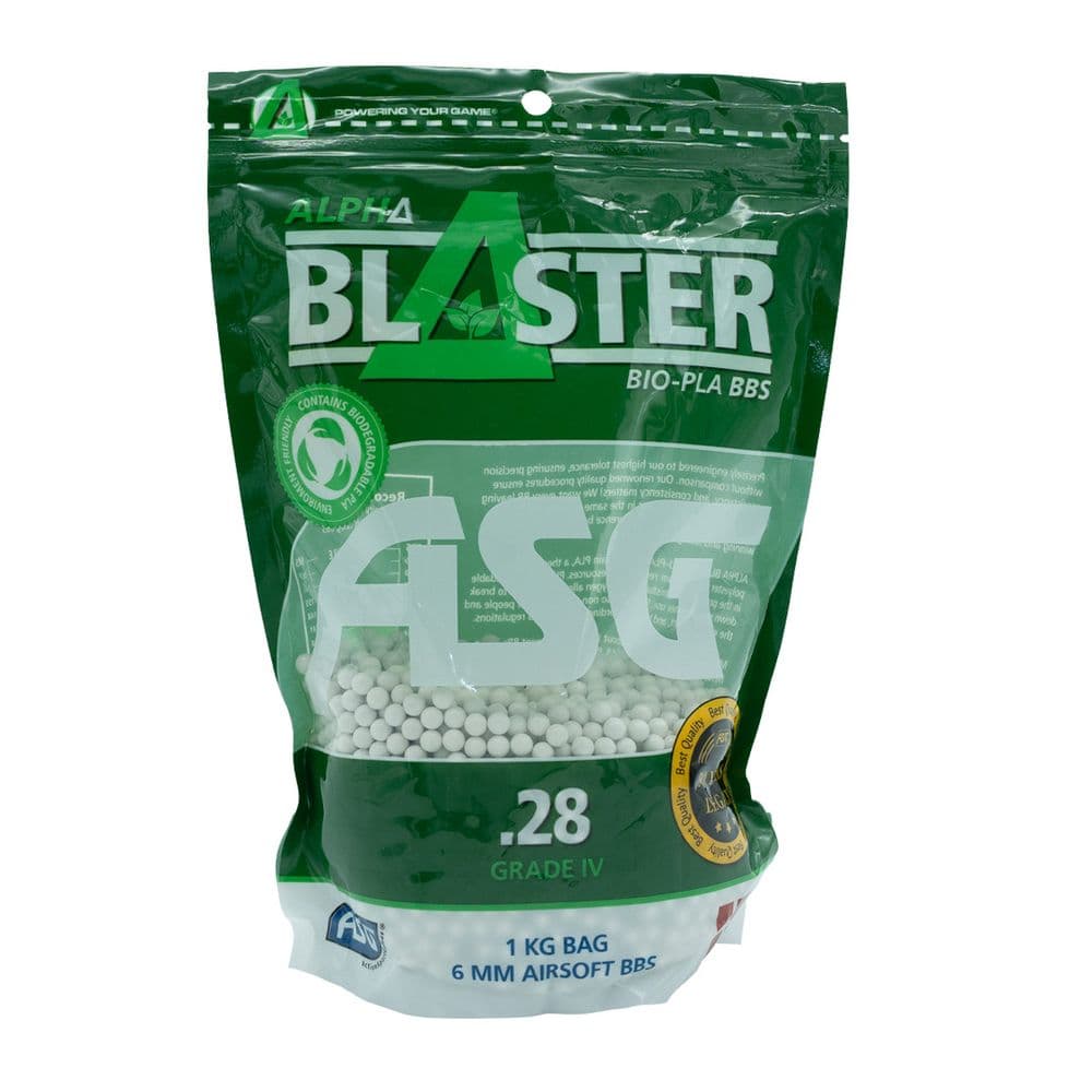 ASG Alpha Blaster PLA Airsoft Ammo Pellets BB’s 0.28g 1kg Bag