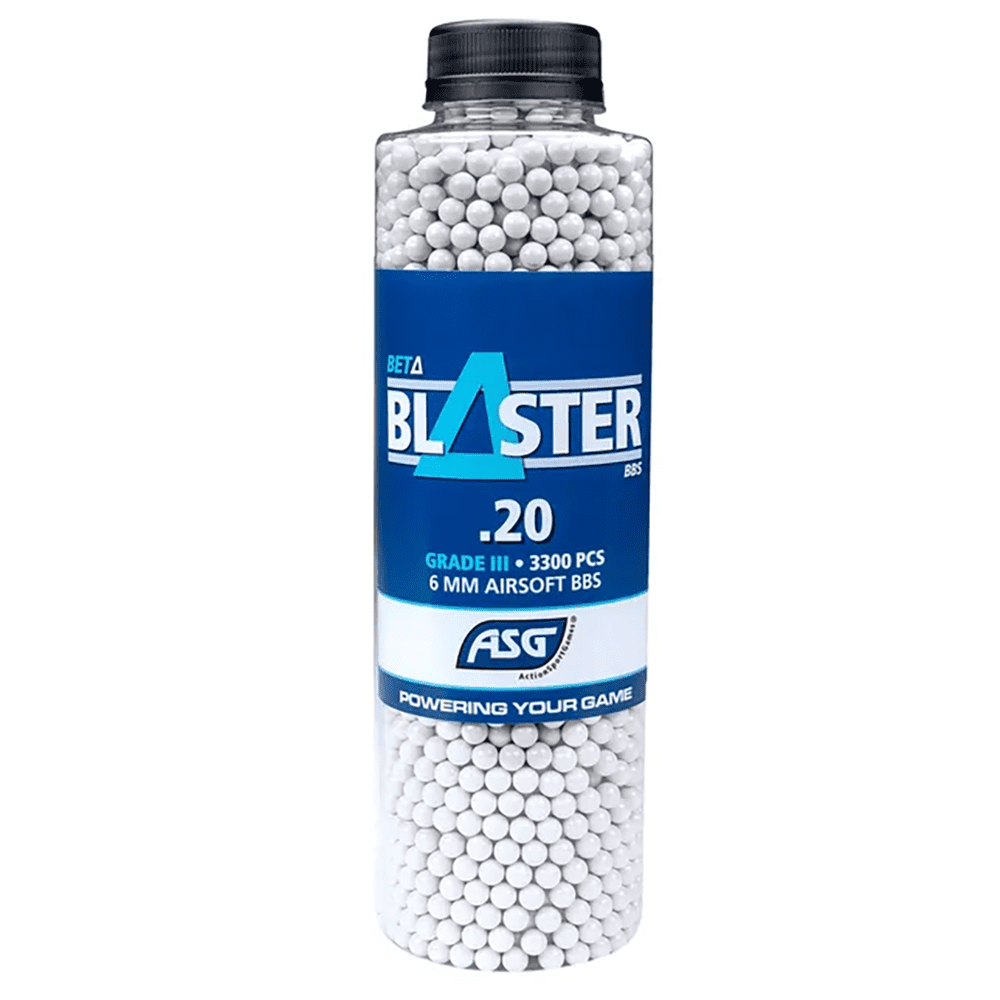 ASG Beta Blaster Airsoft BBs 0.20g 3300 Bottle Ammo Pellets