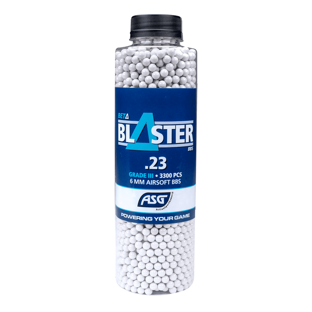 ASG Beta Blaster Airsoft BBs Pellets 0.23g 3300 Bottle Polished