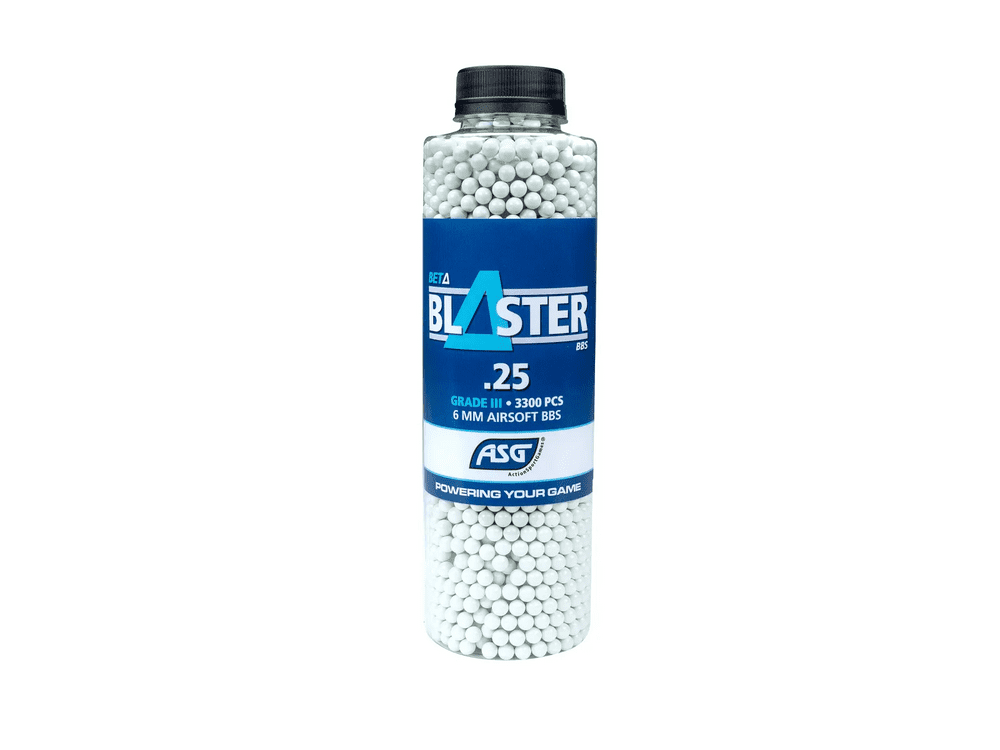 ASG Beta Blaster BBs 0.25g 3300 Bottle Airsoft Ammo Pellets 6mm