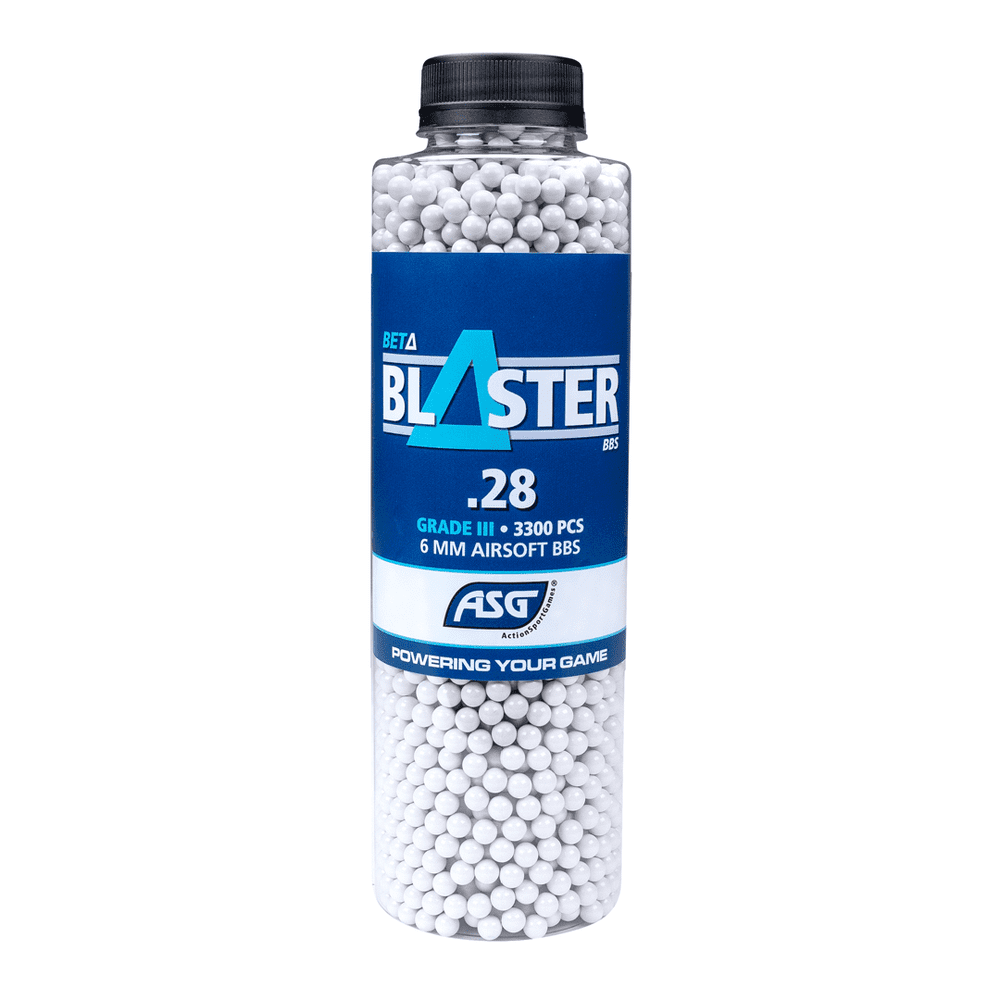 ASG Beta Blaster Grade III Airsoft BBs 0.28g 3300 1 Bottle Pellets