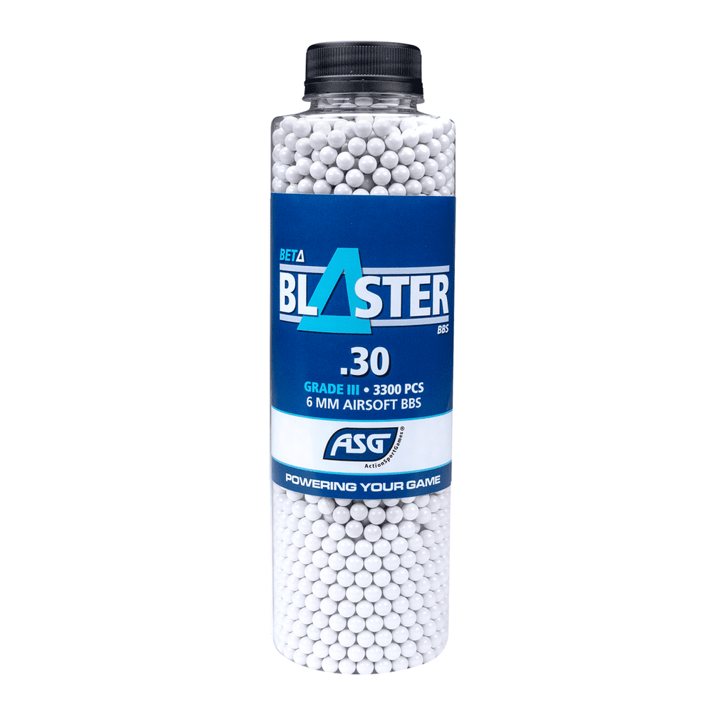 ASG Beta Blaster Grade III Airsoft BBs 0.30g 3300 1 X Bottle Pellets