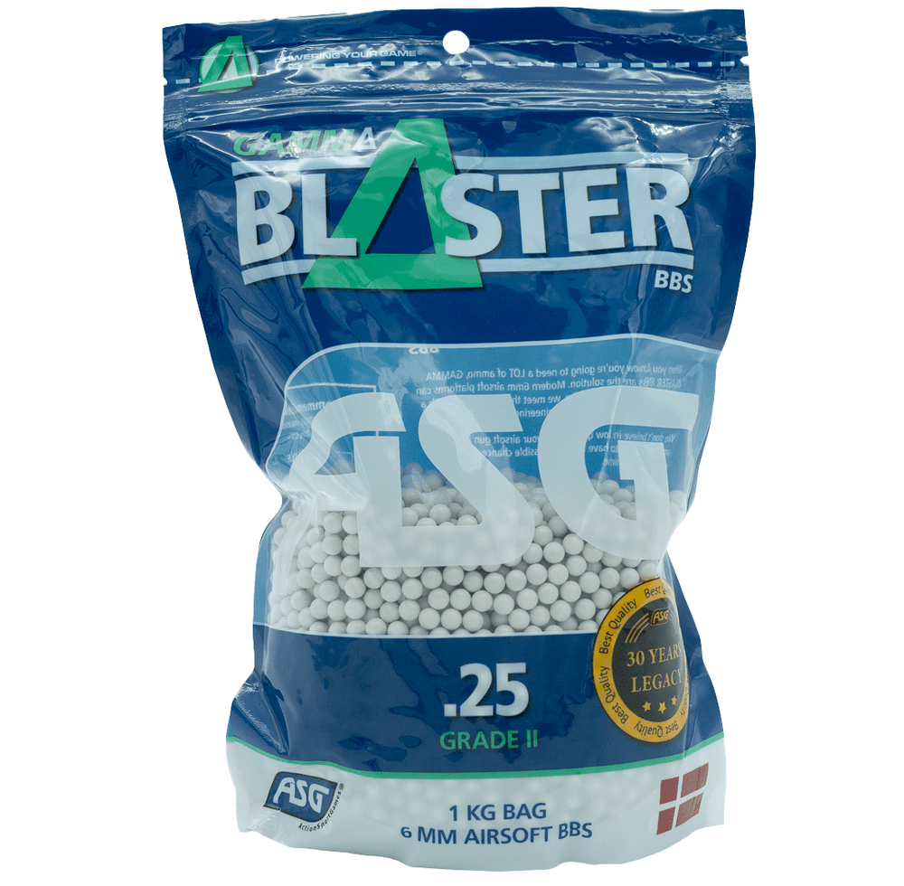 ASG Gamma Blaster Airsoft BB’s 0.25g 1kg Bag High Grade Pellets