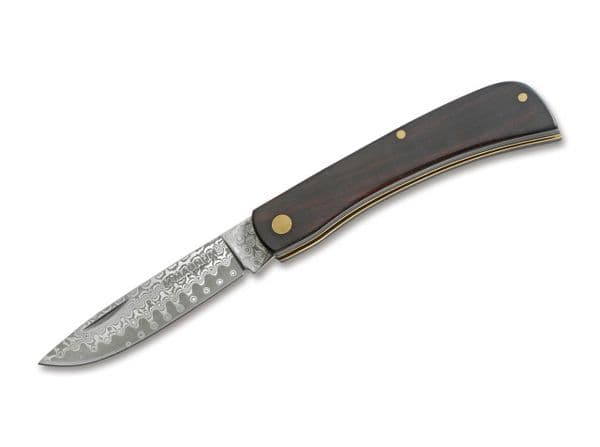Boker Ebony Rangebuster Classic Damascus Pocket Knife