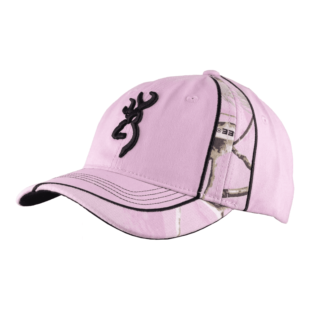 Browning Alex Logo Baseball Cap Pink Adjustable Outdoor Hat Hunting, Shooting
