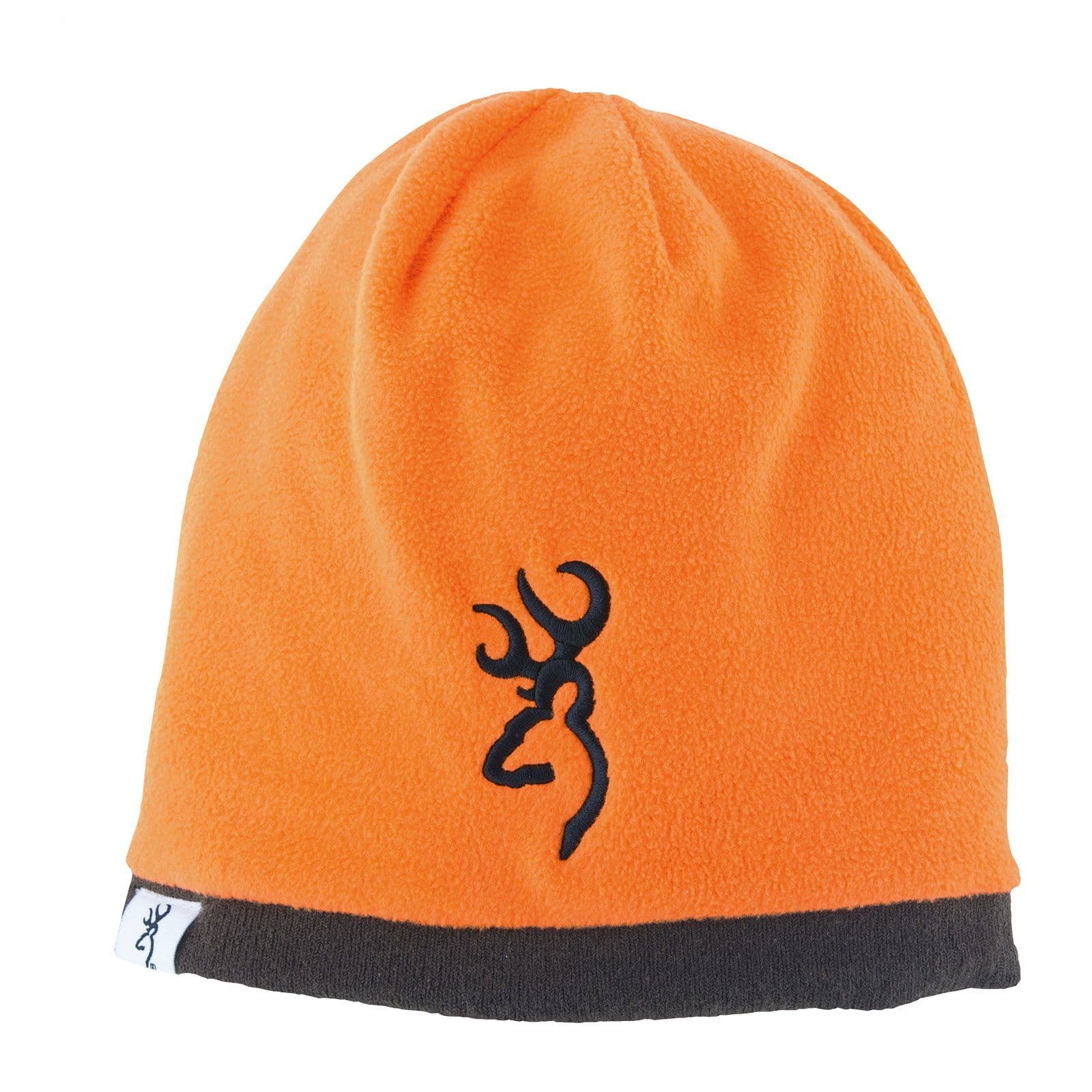 Browning Deer Stalker Scene Reversible Beanie Docker Hat Brown / Orange