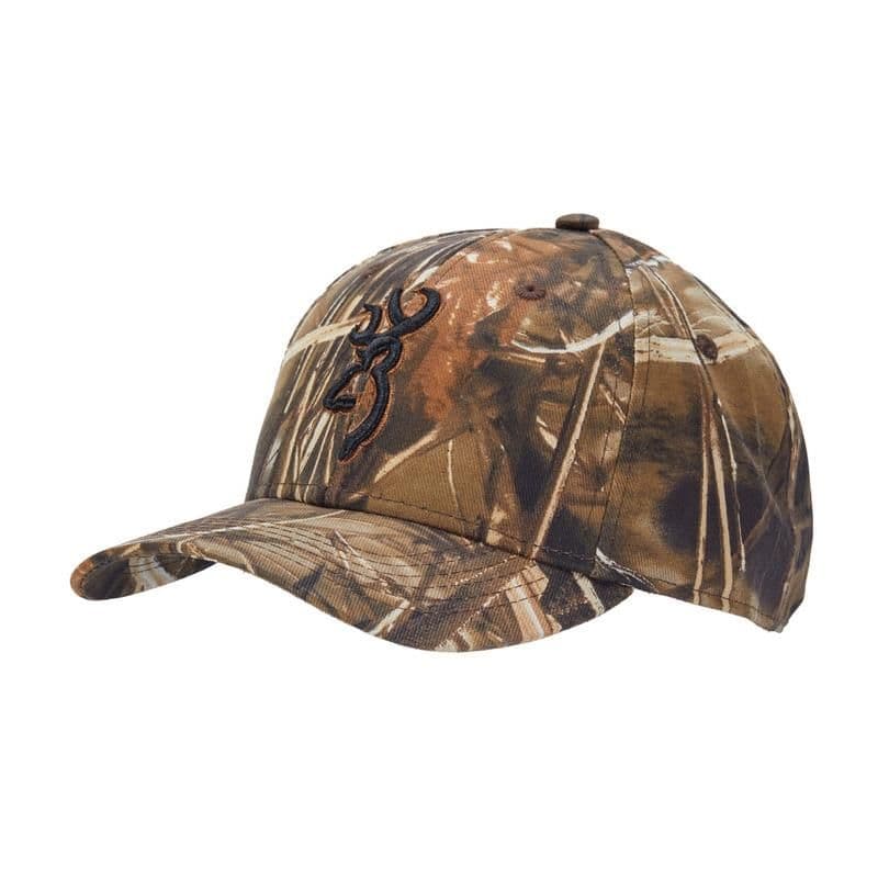 Browning Logo Baseball Hat Cap Duck Fever Real Tree Max-4 Camo
