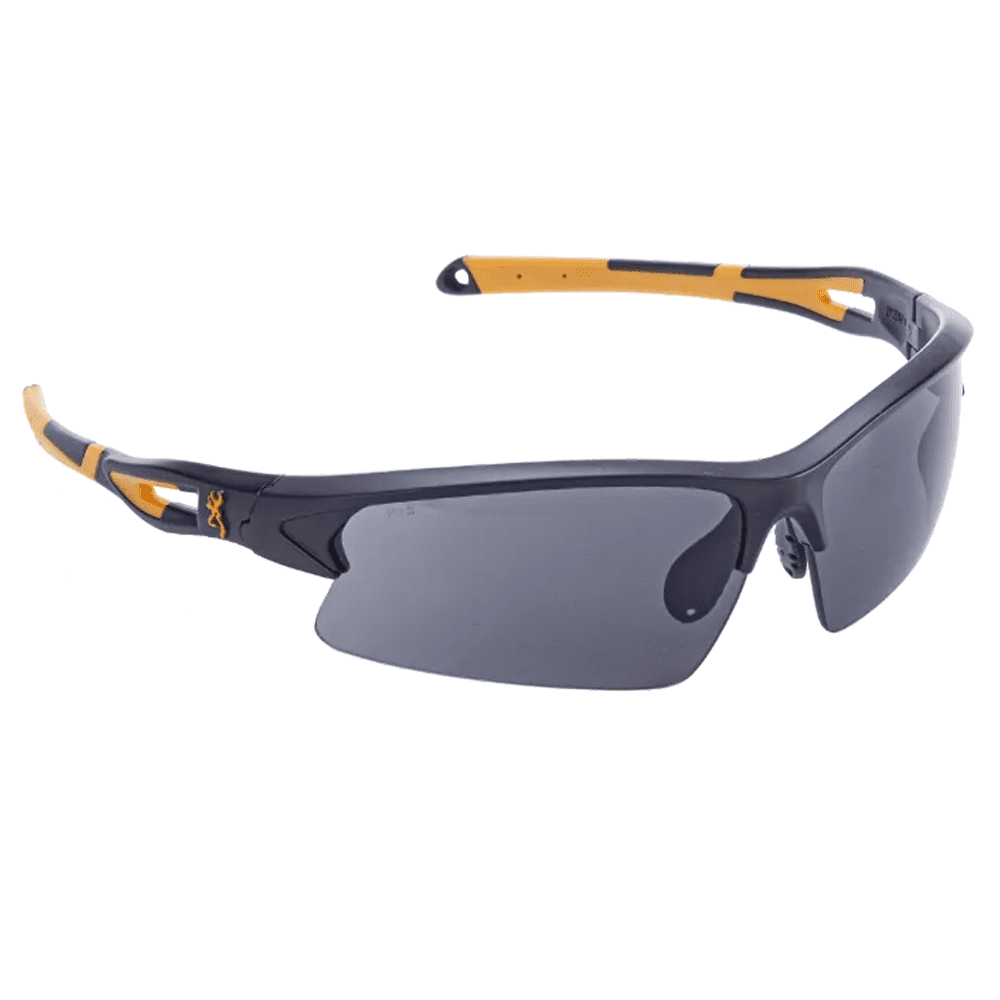 Browning On-Point Shooting Glasses Dark Smoked Lense Range Clays Trap