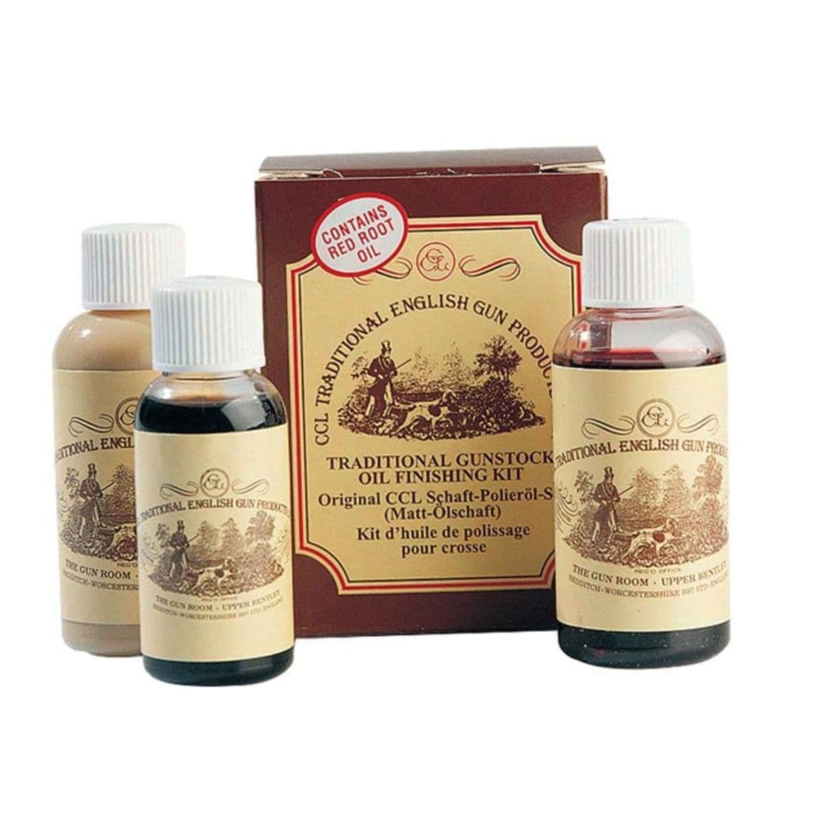 CCL English Traditional Gunstock Oil Finishing Kit 250ml x 3