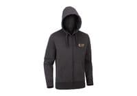Claw Gear Logo Fleece Zipped Hoodie Black Iconic Design