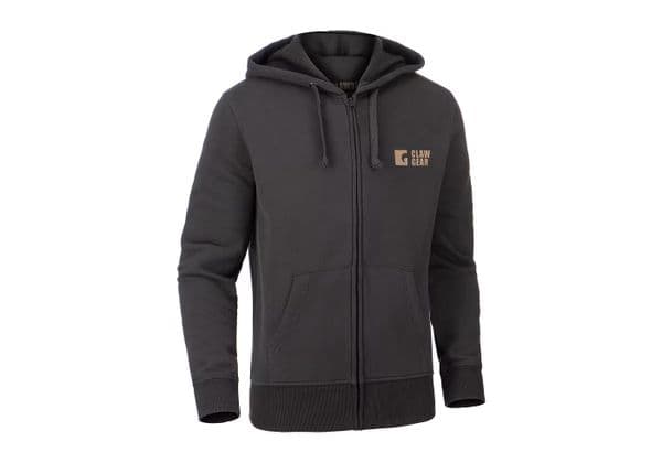 Claw Gear Logo Fleece Zipped Hoodie Black Iconic Design