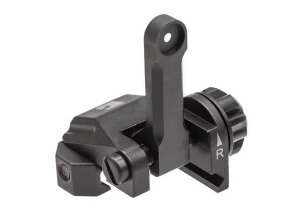 Claw Gear Rifle Rear Flip Up Sight Black