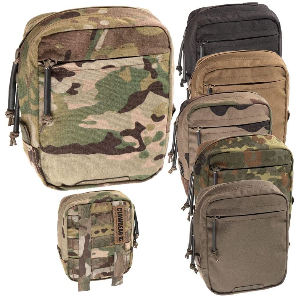 Clawgear Medium Vertical Molle Utility Pouch Zipped Core