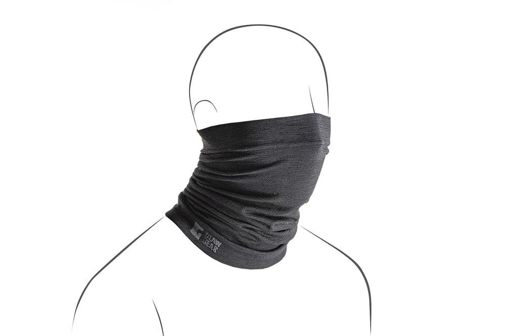 Clawgear Merino Seamless Neck Gaiter Snood Black