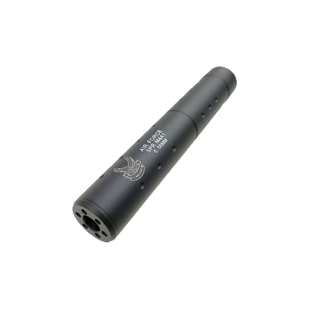 Cobra Airsoft Airforce Black Mock Suppressor 196mm 14mm ccw
