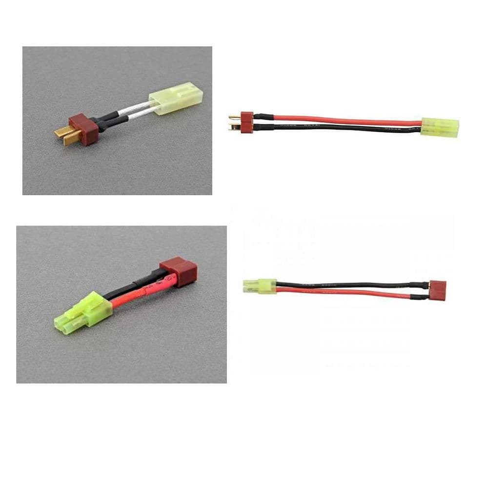 Cobra Airsoft Charger Adapter Cables Tamiya Deans T-Plug Switch Lead