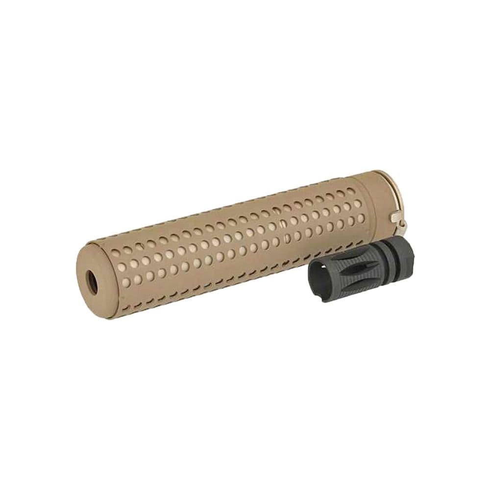 Cobra Airsoft Knights Style QD Mock Suppressor With Mock Flash Hider Tan