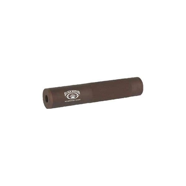 Cobra Airsoft Mock Suppressor Black Water Log Dark Earth 14mm 190mm