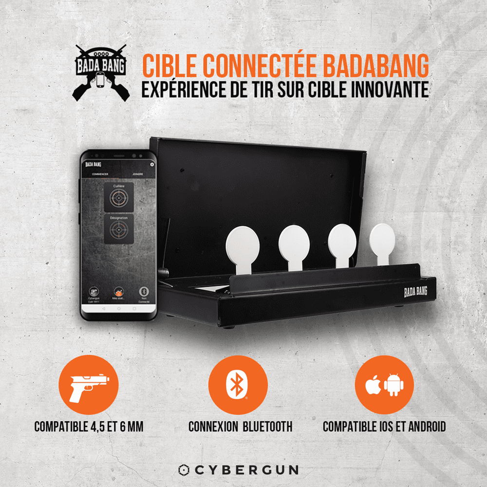 Cybergun Bada Bang Bluetooth Interactive Target System Airsoft 6mm 4 5mm