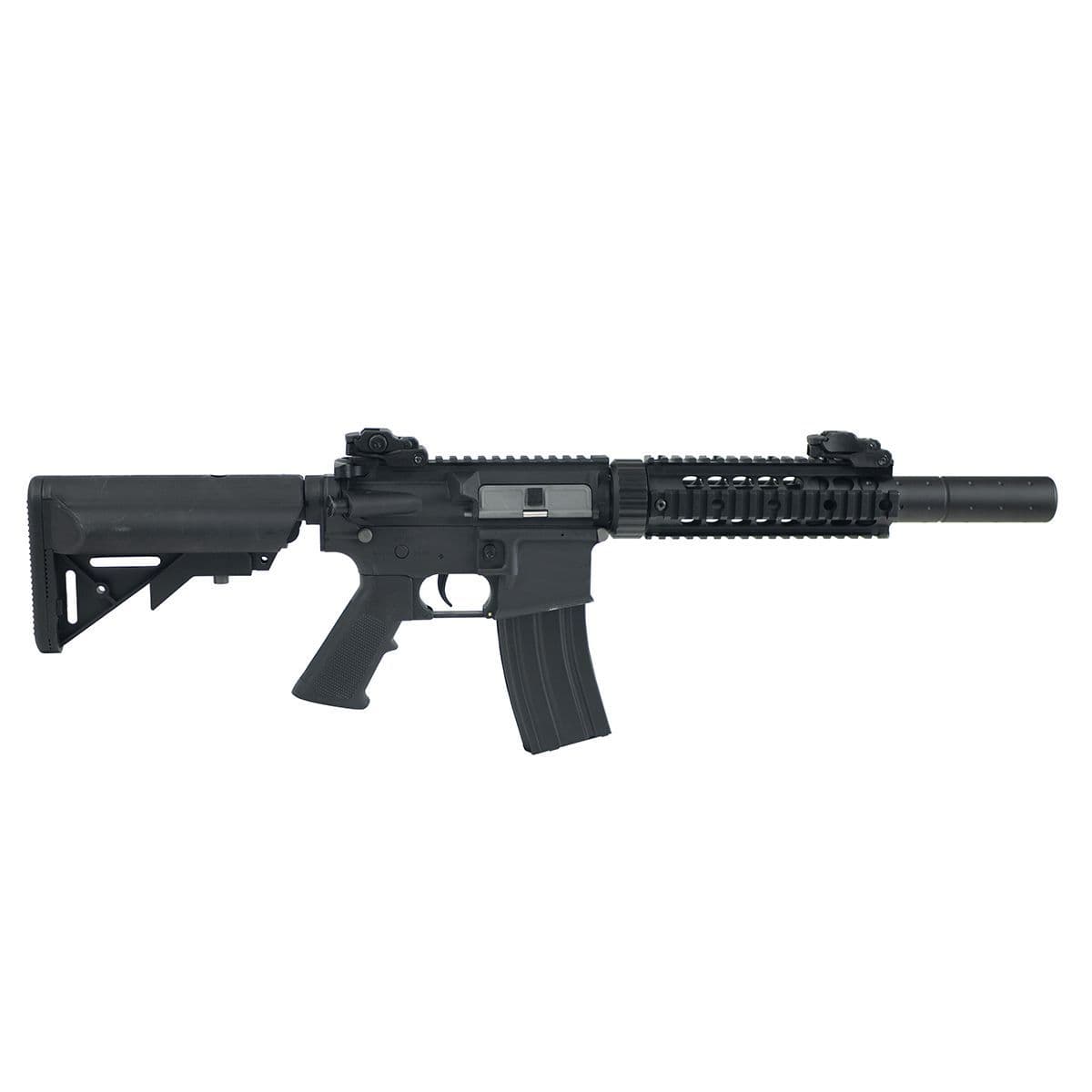 Cybergun Colt M4 Silent Ops Airsoft Rifle Black AEG Poly Body