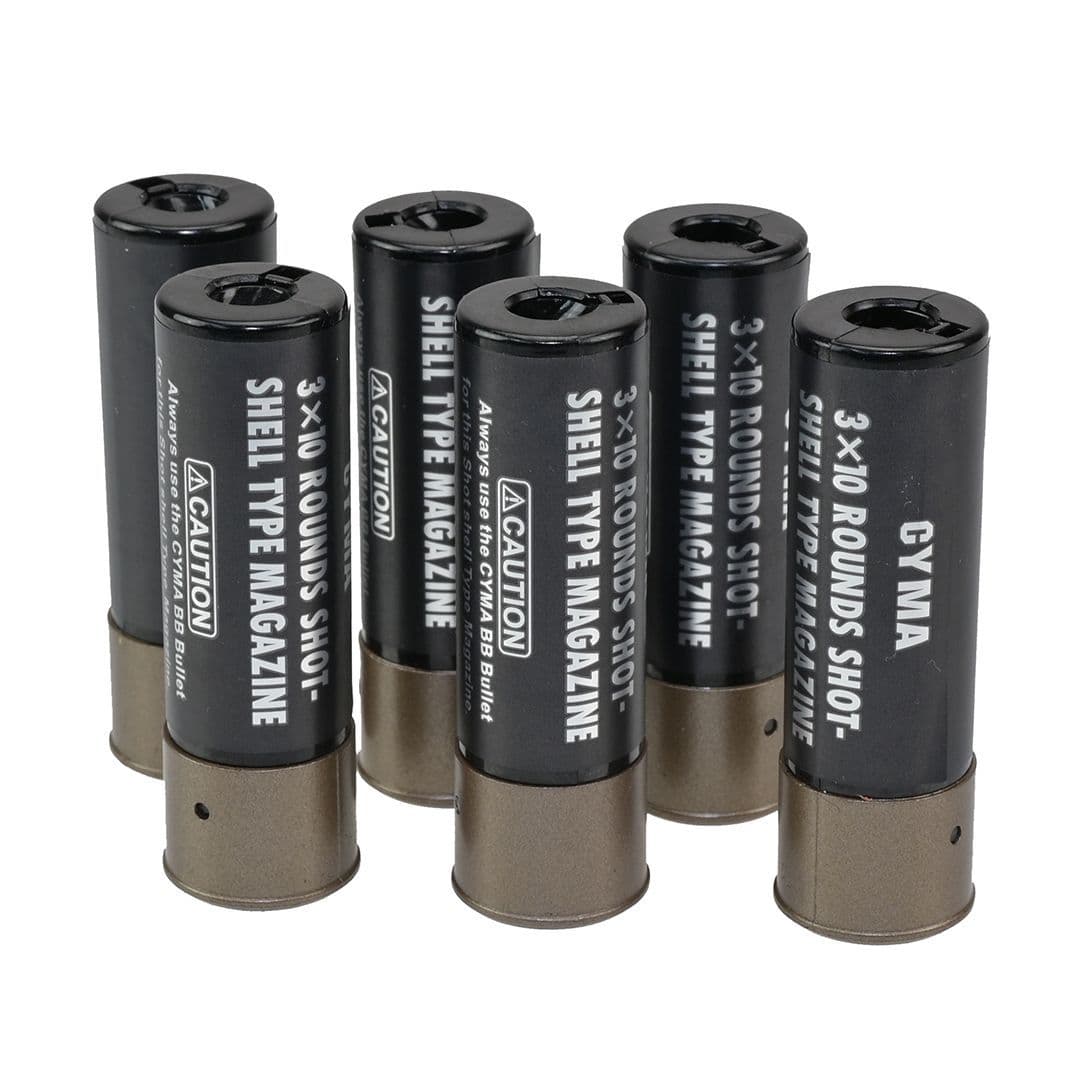 Cyma Airsoft Shotgun Shells Black 6 Pack