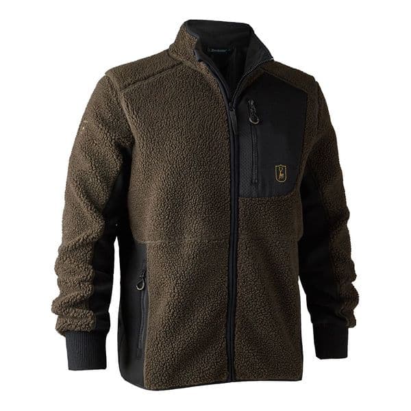 Deerhunter Rogaland Fibre Pile Fleece Jacket Chocolate Brown RRP £119.99