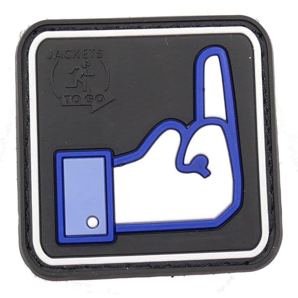 Dislike Face Book Patch Blue Black Moral PVC Patch Airsoft