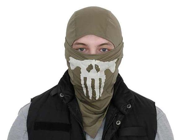 Emerson Skull Balaclava Green EM6634 Under Mask