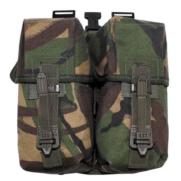 Ex-Army Double Duo Magazine Pouch DPM Flap Close Molle