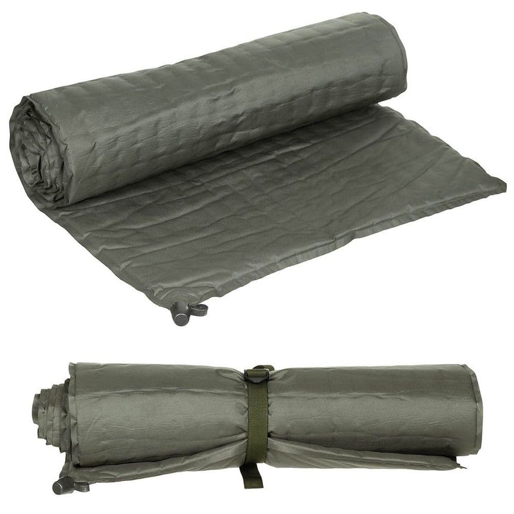 Ex Army Surplus Dutch Thermal Camping Air Mat Olive Self Inflatable
