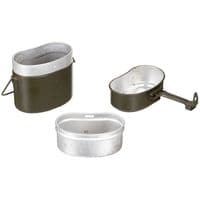 Ex-Army Surplus German Army 3 Piece Mess Tin Set Kit OD Green