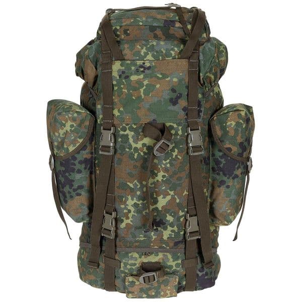 Ex Army Surplus German Combat Backpack Flecktarn Camo Camp Hike Rucksack