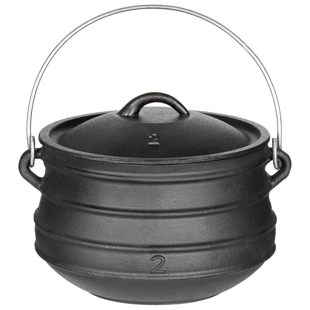 Fox Outdoors Cast Iron Camp Fire Cooking Pot Oven 5.0 ltr