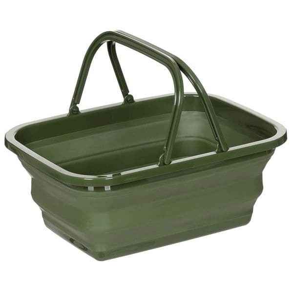 Fox Outdoors Folding Foraging Basket OD Green Camping Bushcraft