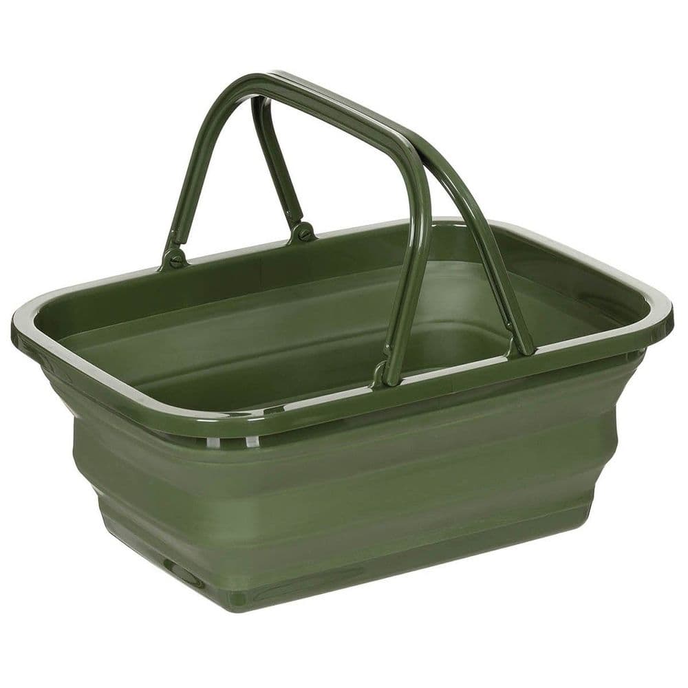 Fox Outdoors Folding Foraging Basket OD Green Camping Bushcraft