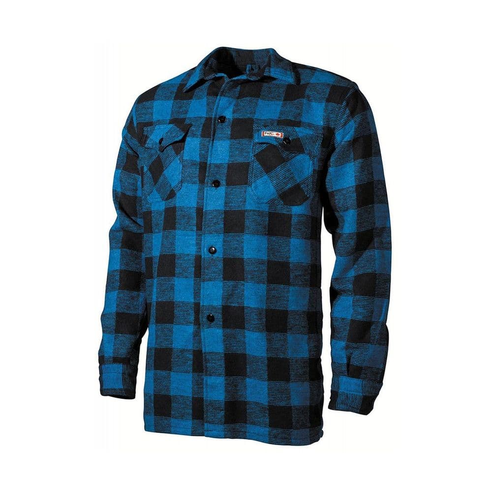 Fox Outdoors Lumberjack Shirt Blue Black Chequered