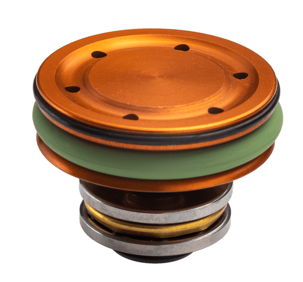 FPS Airsoft CNC Ergal Double O-Ring Bearing Piston Head