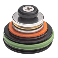 FPS Airsoft POM Double O-Ring Bearing Vented Piston Head