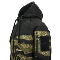 Helikon Rogue Mens Hoodie Fullzip Black Tiger Stripe Camo