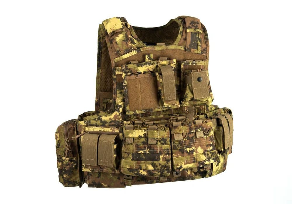 Invader Airsoft Mod Carrier Combo Molle Vest SAPI Italian Vegetato