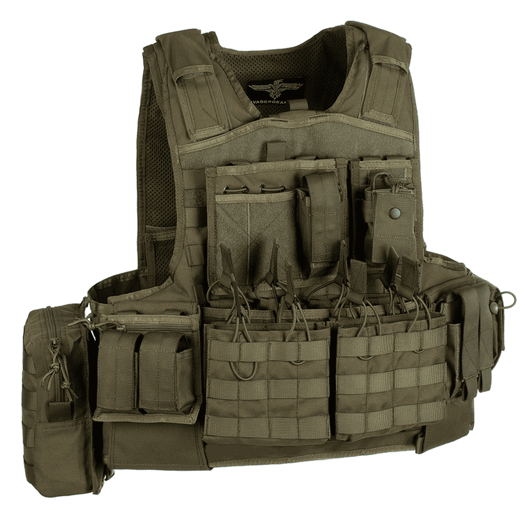 Invader Gear Mod Carrier Combo Molle Vest SAPI Ranger Green