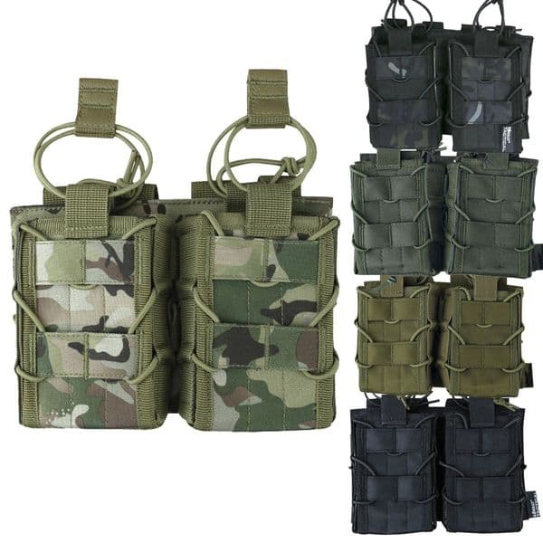 Kombat Delta Double Open-Top  QR Molle M4 Magazine Pouch
