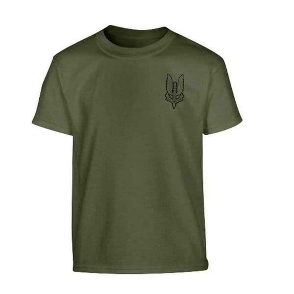 Kombat Kids Printed T-Shirt SAS Green