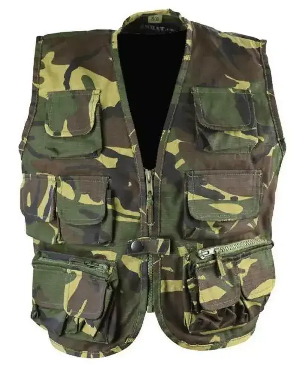 Kombat Kids Tactical Vest DPM Woodland Camo 7-8 Years